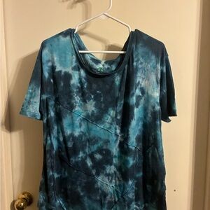 GreenTea Ocean Tie-Dye Short Sleeve Tee